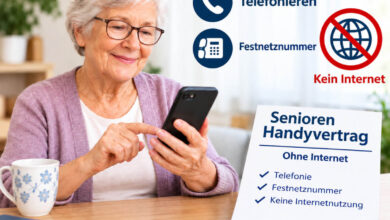 Senioren Handyvertrag ohne Internet